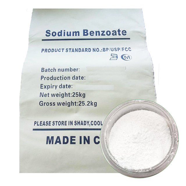 Precio del benzoato de sodio E 211 E211 en alimentos en conservante de la leche.