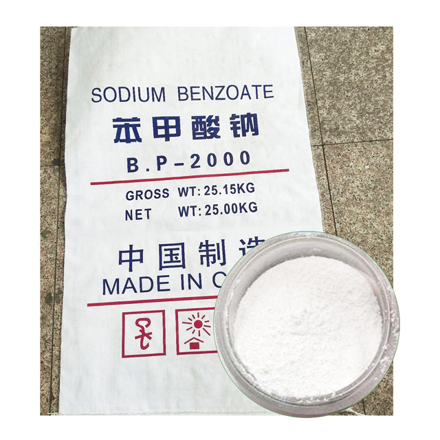 Productos de benzoato de sodio USP Antioxidante para Pickles Proveedor en Cosmetics