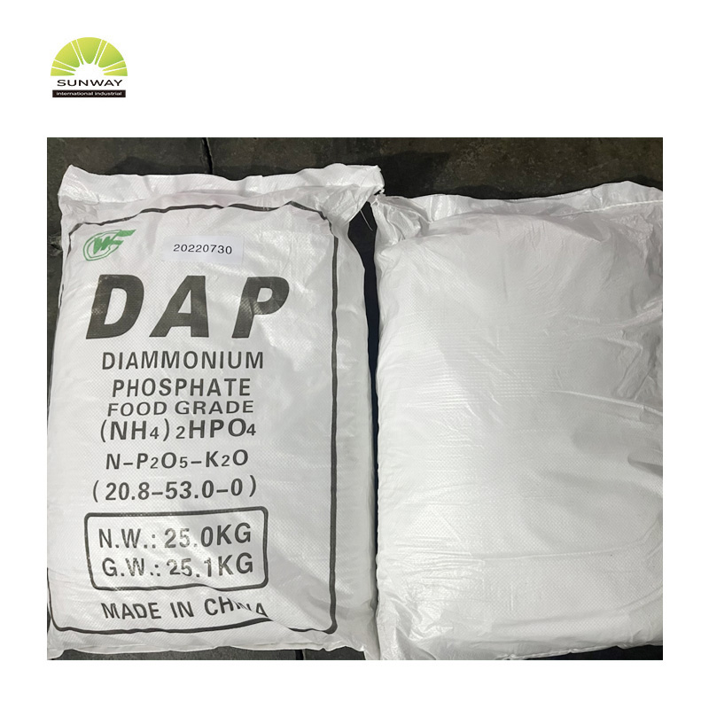 Precios de fosfato de diamonio dap de grado alimenticio 21-53-0 